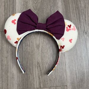 Handmade Minnie Mouse Ears Headband with Bow